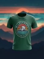 Wilderness - Adventure is Calling American Style Green Round Neck TShirt