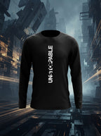 Unstoppable - Vertical Print Authentic Styched Full Sleeve Tee