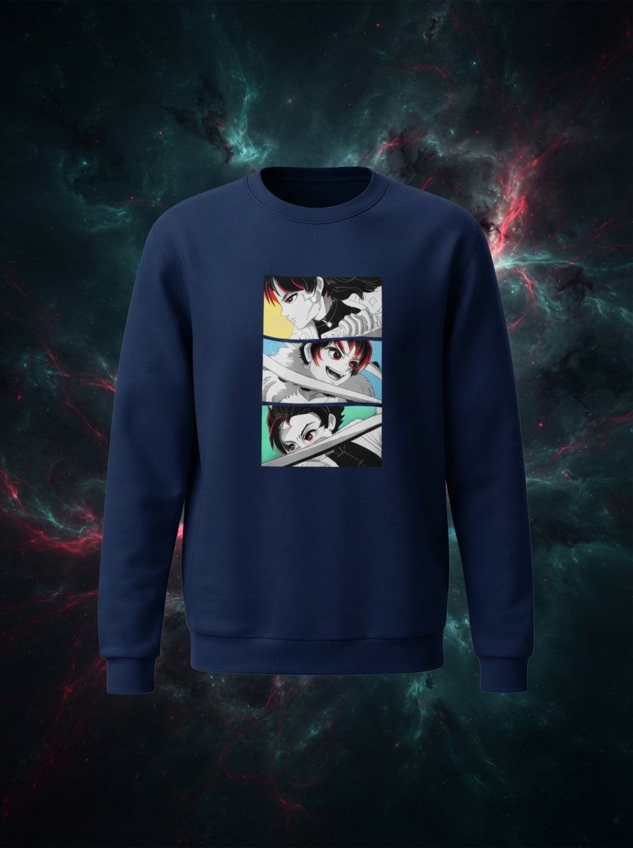 Anime Boys Navy Sweatshirt
