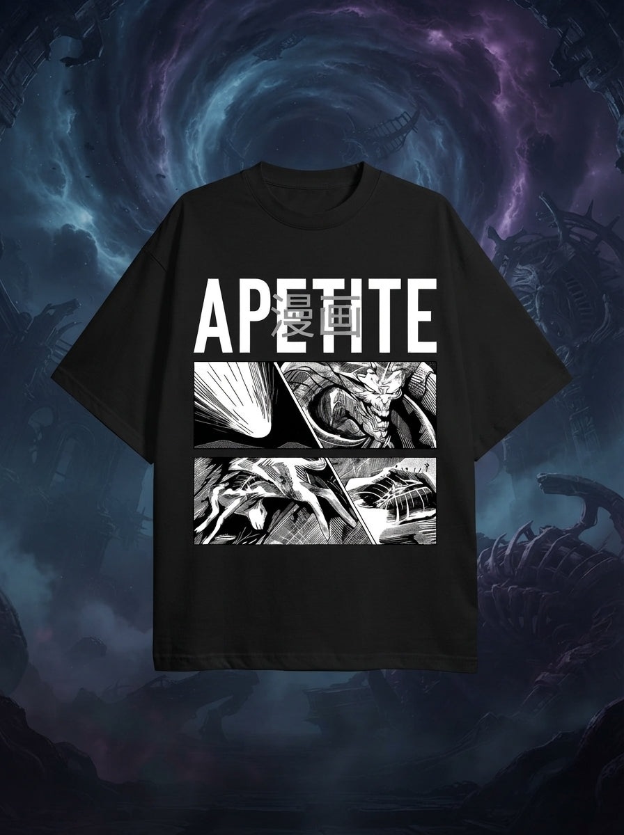 Apetite Black Oversized Tee
