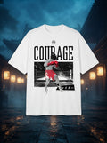Courage White Oversized Tee