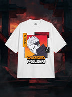 Cursed Power White Oversized Tee