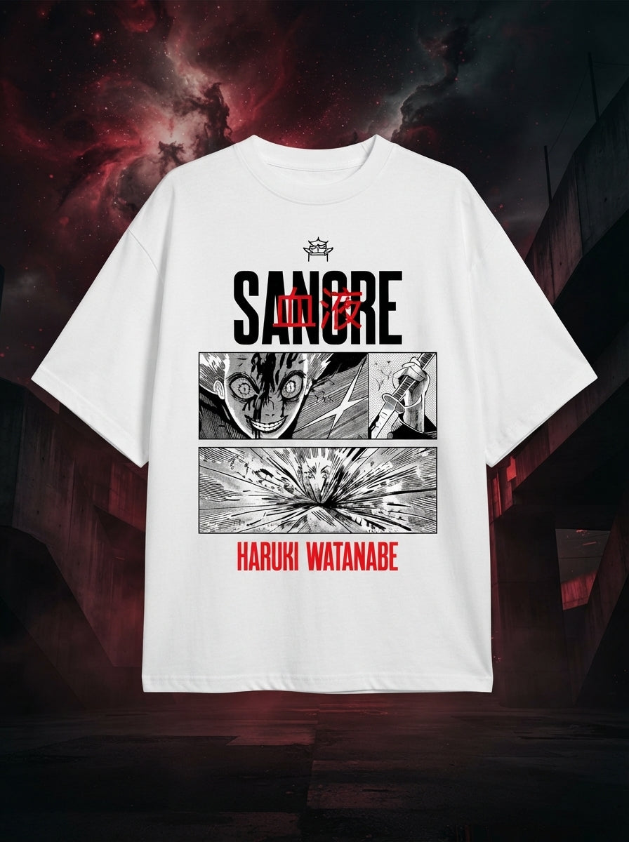 Sangre White Oversized Tee