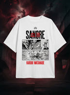 Sangre White Oversized Tee