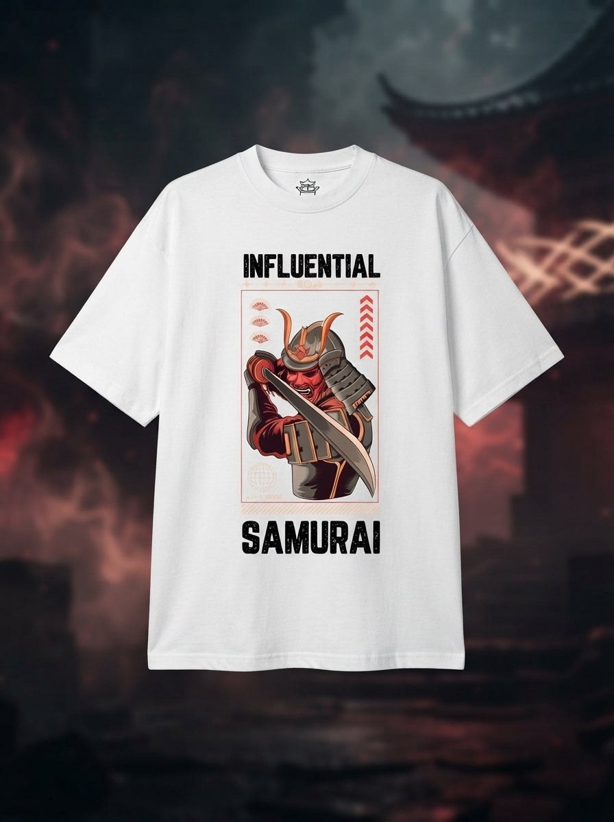 Influential White Oversized Tee