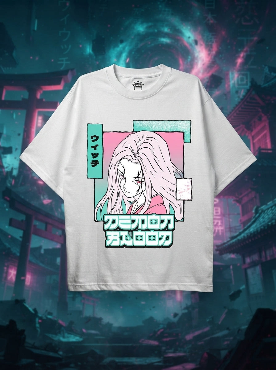 Demon Blood White Oversized Tee