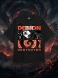 Demon Destroyer Black Oversized Tee