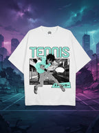 Tennis White Oversized Tee