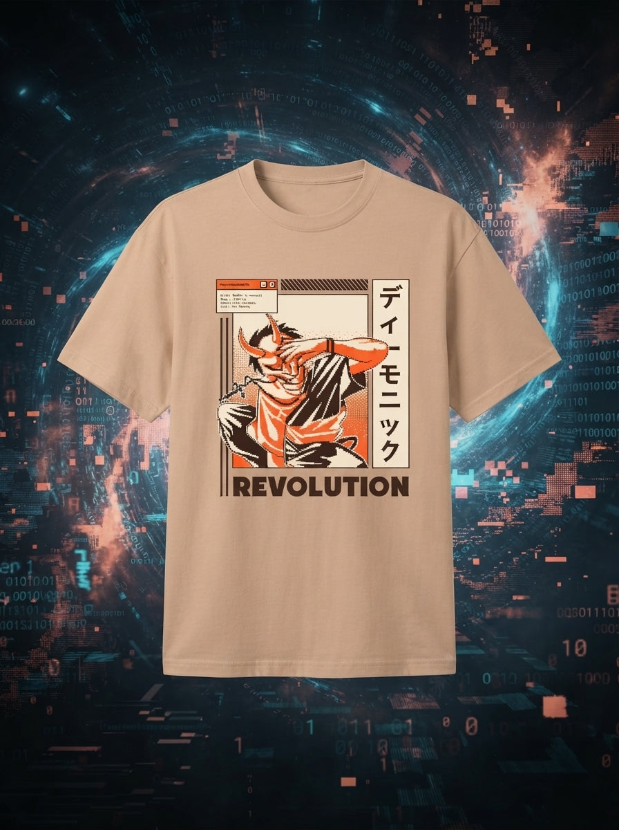 Revolution Peach Oversized Tee