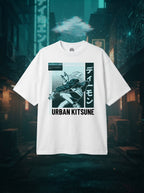Urban Kitsune White Oversized Tee