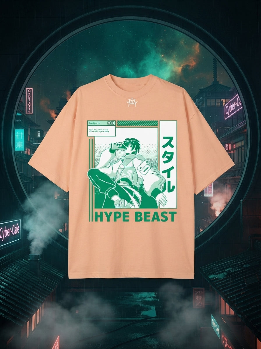 Hype Beast Peach Oversized Tee