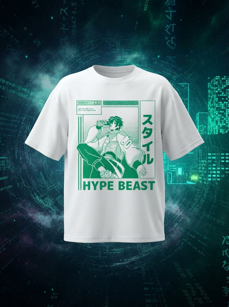 Hype Beast White Oversized Tee