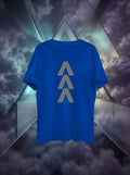 Arrow Up Reflective Print Blue Tshirt