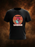 Balanced Sardar Graphic Printed Black Tshirt