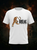 Break The Rules Graphic Printed White Tshirt
