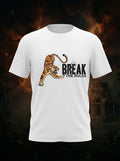 Break The Rules Graphic Printed White Tshirt