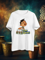 Chai Garam Graphic Printed White Tshirt