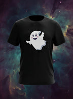 Ghost Graphic Printed Black Tshirt