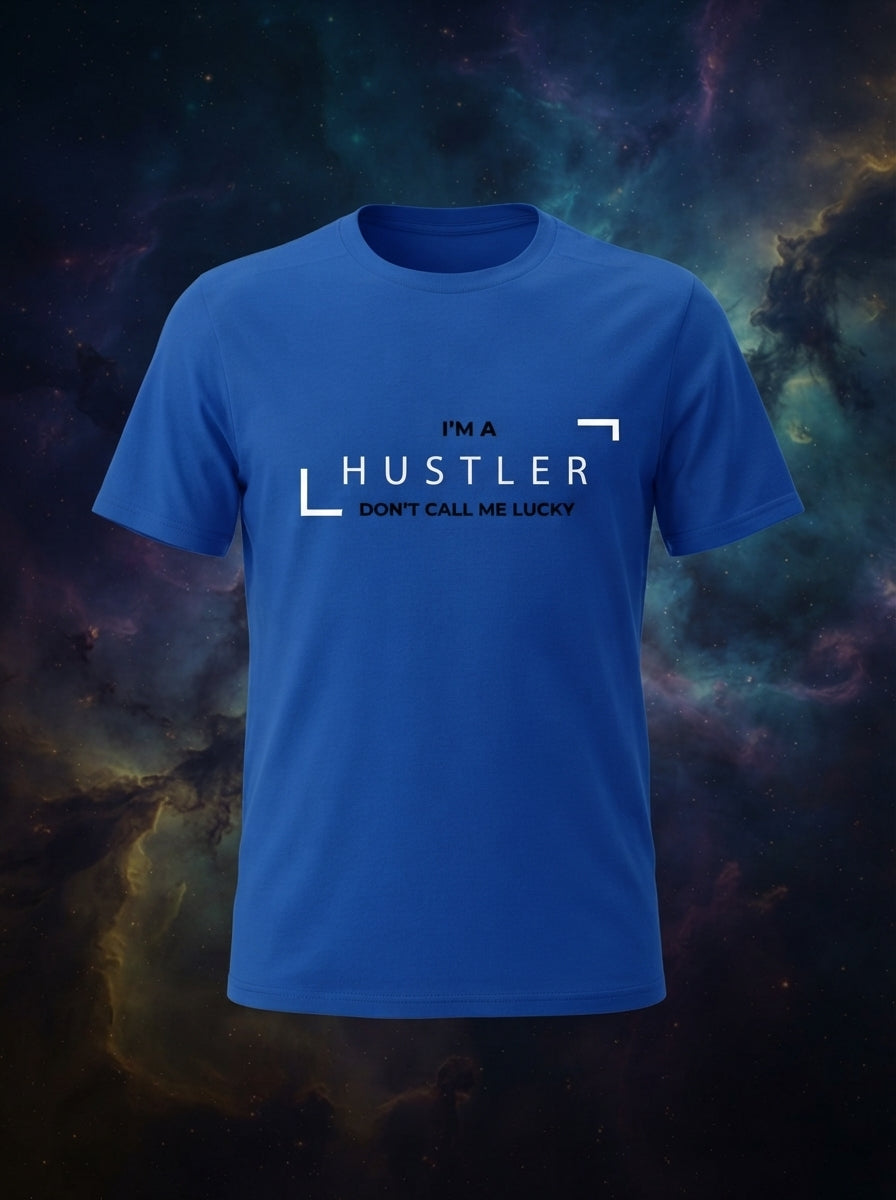 Hustler Graphic Printed Blue Tshirt