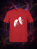 Masked Lives Graphic Printed Red Tshirt