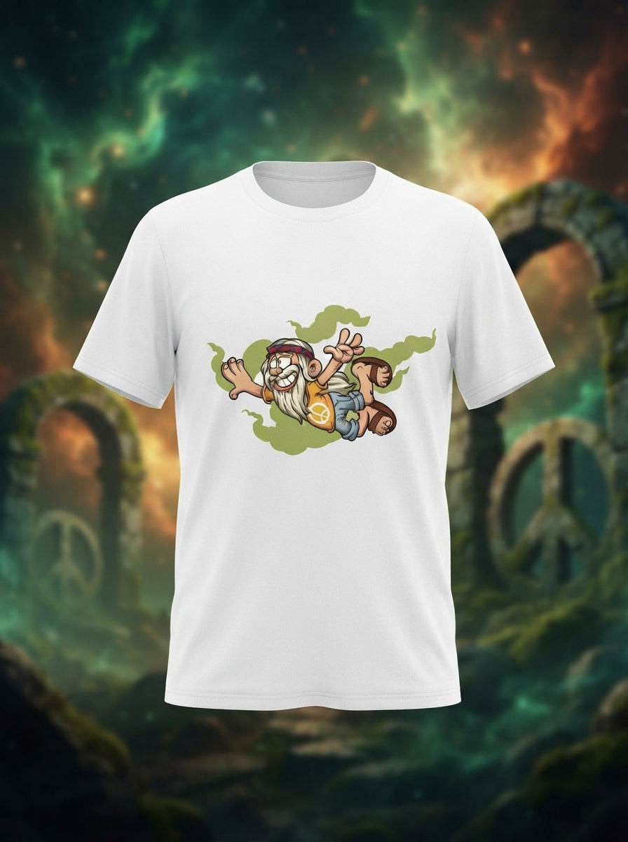 Peace Chill Graphic Printed White Tshirt
