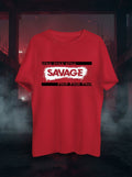 Savage Style Graphic Printed Red Tshirt