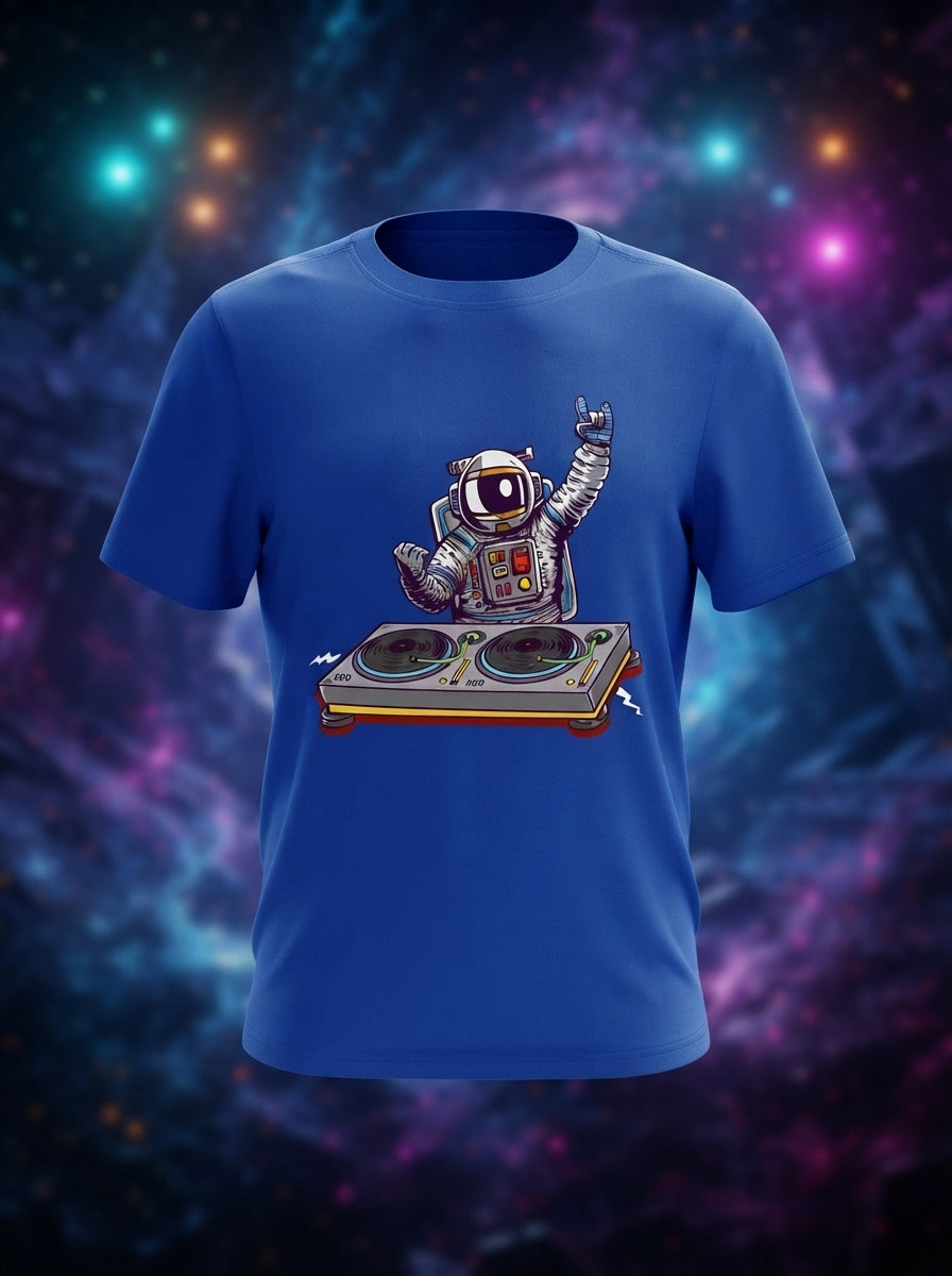Space Jam Graphic Printed Blue Tshirt