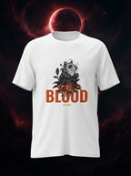 Blood Moon Graphic Printed White Tshirt