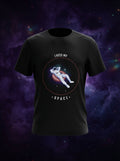 I Need My Space Graphic Printed Black Tshirt