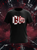 Glitch 3D Printed Graphic Black Tshirt