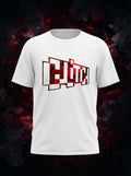 Glitch 3D Printed Graphic White Tshirt
