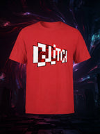 Glitch 3D Printed Graphic Red Tshirt