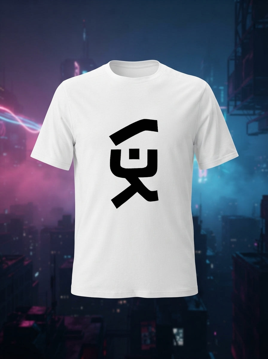 V3K Chest Print Graphic White Tshirt