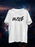 Hustle Printed White Dry Fit Tee