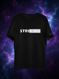 Striking Printed Black Dry Fit Tee