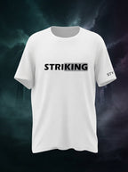 Striking Printed White Dry Fit Tee