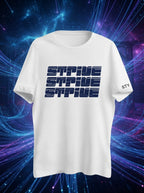 Strive Printed White Dry Fit Tee