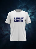 You Are Your Only Limit Printed White Dry Fit Tee
