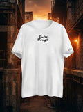 Built Tough Printed White Dry Fit Tee