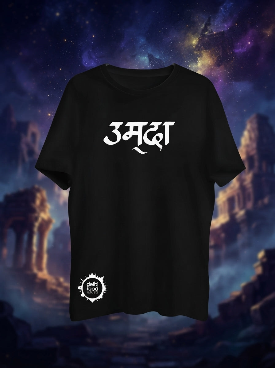 Umda Graphic Printed Black Tshirt