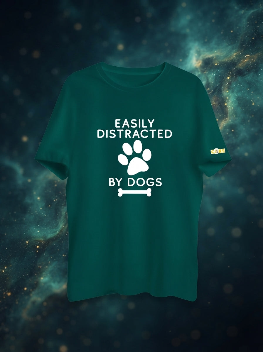 Easily Distracted Green Tshirt