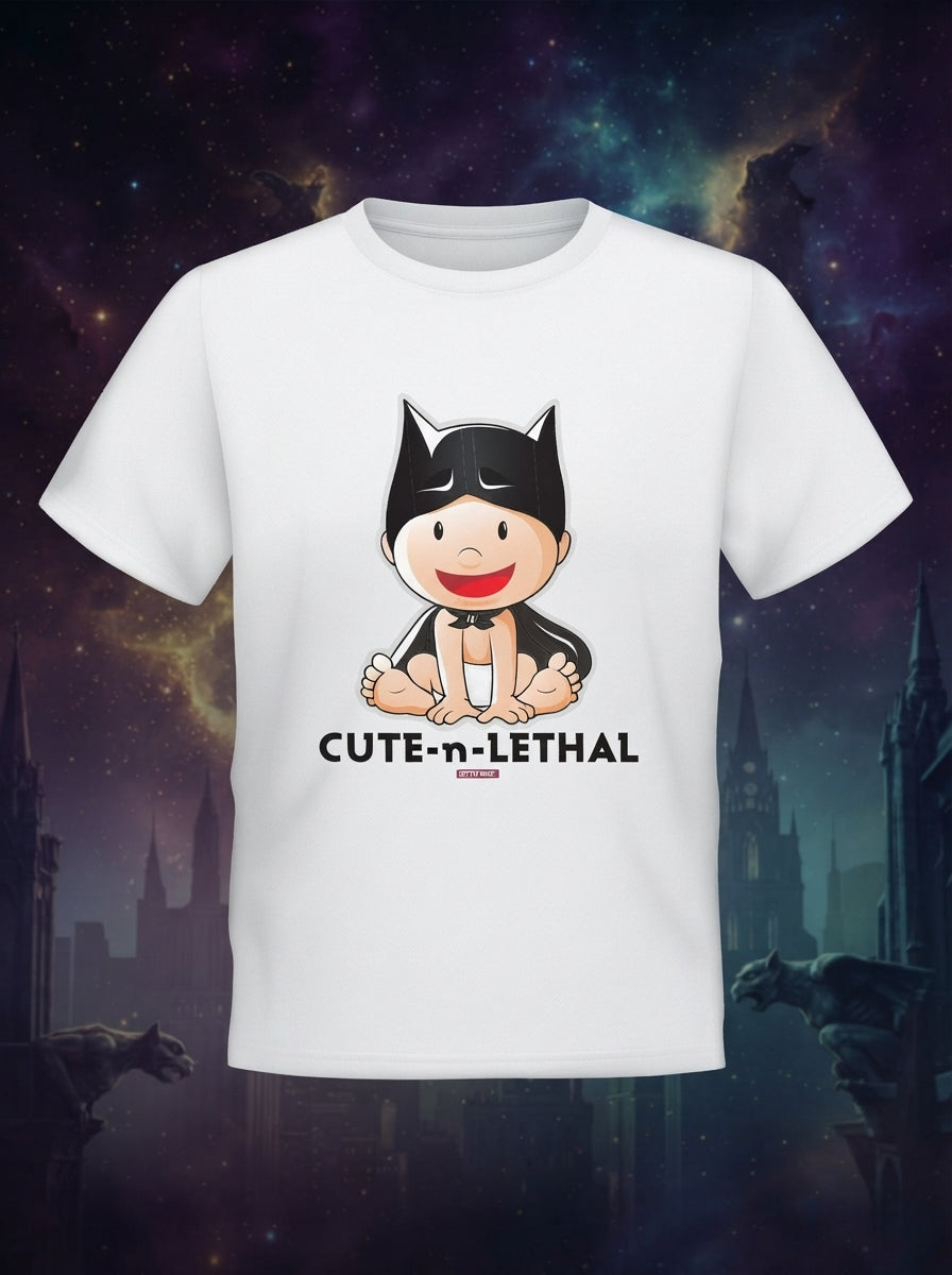 Cute-n-Lethal White Dry-Fit T-Shirt