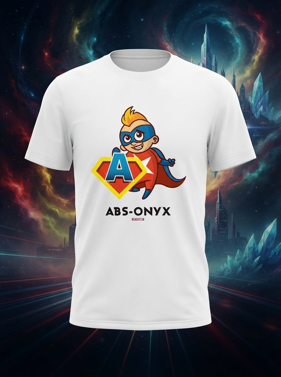 Absonyx by Styched White Dry-Fit T-Shirt