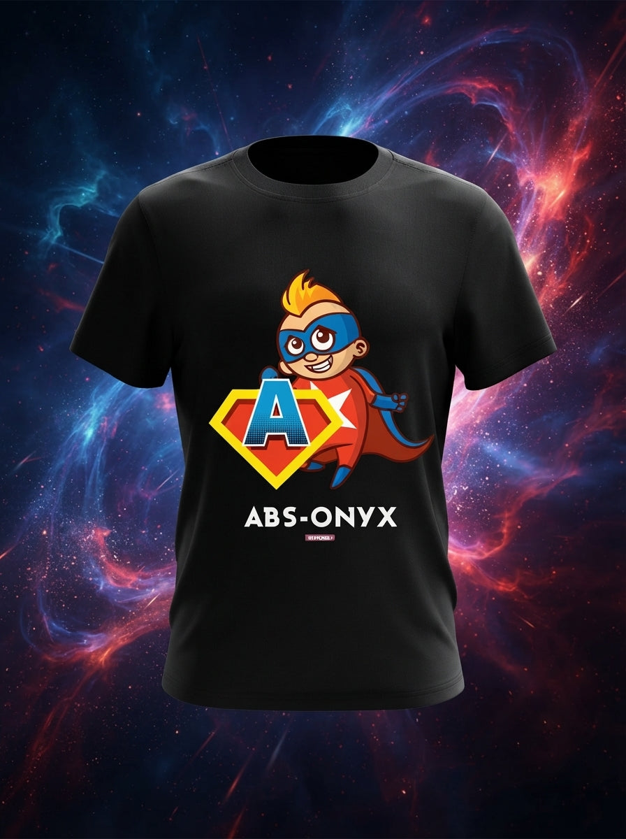 Absonyx by Styched Black Dry-Fit T-Shirt