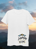 Adventure Begins White Tshirt