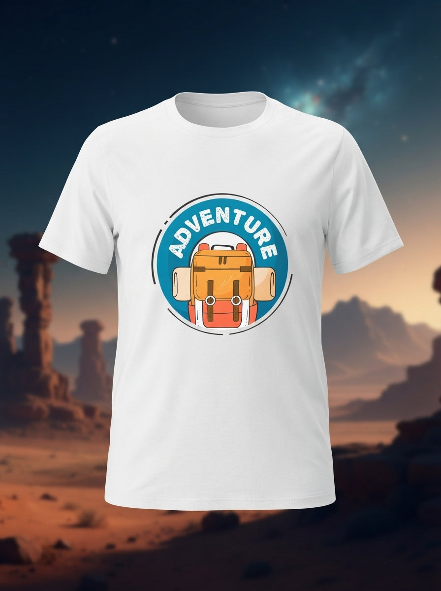 Adventure Travel White Tshirt
