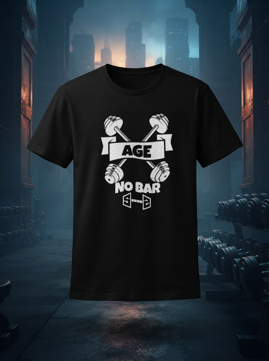 Age No Bar Black Tshirt