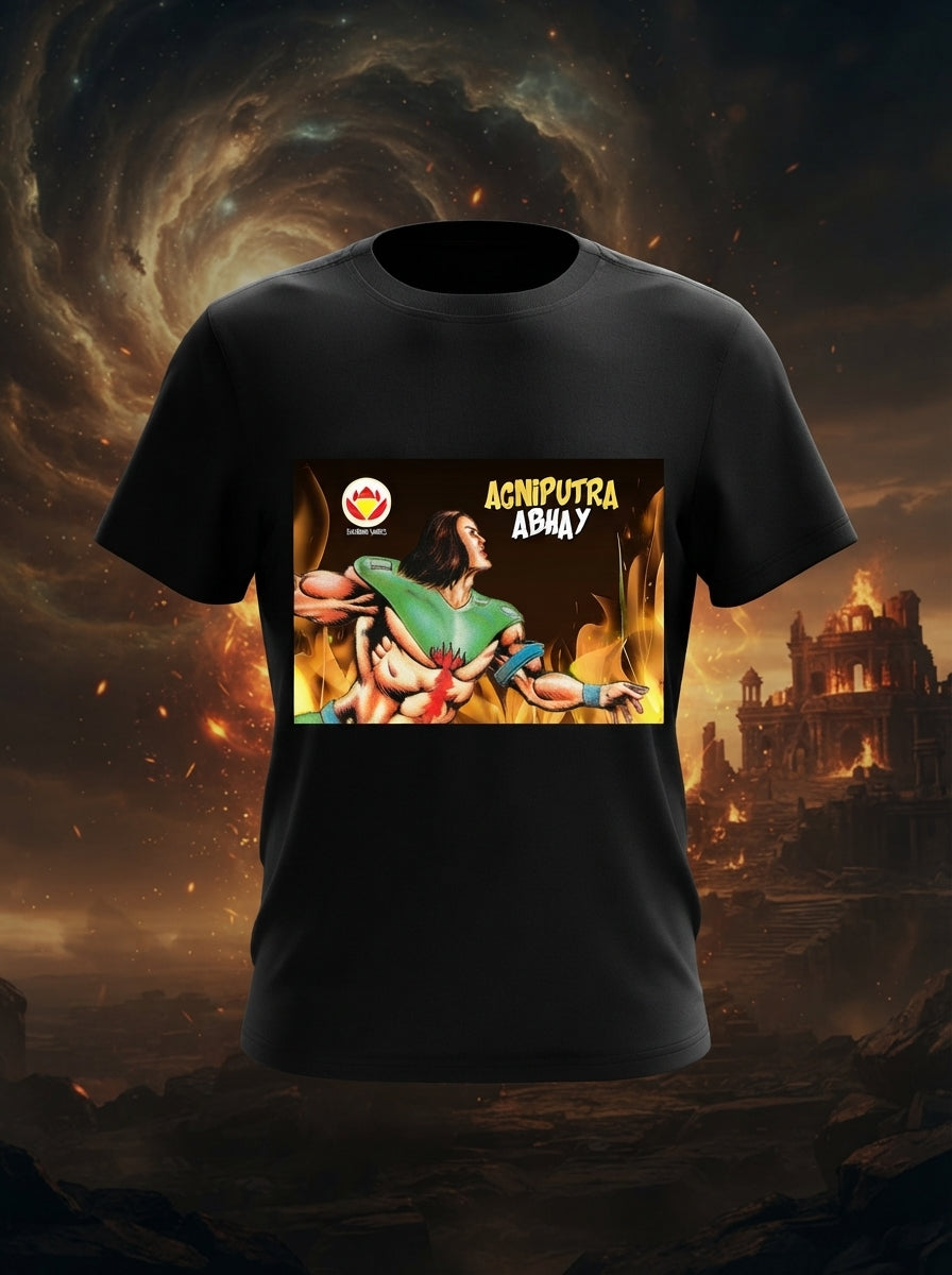 Agniputra Abhay Black Tshirt