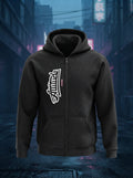 Attitude - Full Zip Premium Hoodies Black No Threads