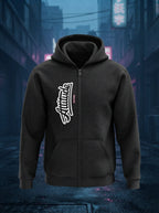 Attitude - Full Zip Premium Hoodies Black No Threads